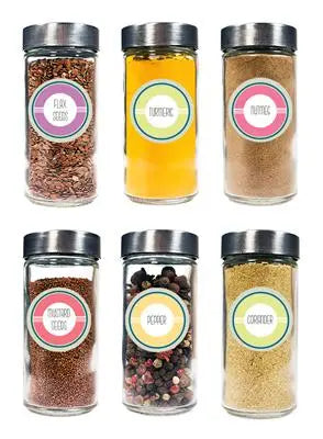 Retro Colors Spice Labels