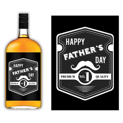 Retro Father's Day Liquor Label