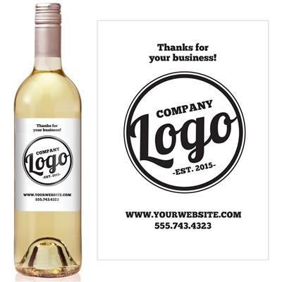 Retro Logo Business Wine Label
