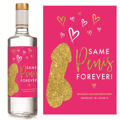 Same Penis Forever Liquor Label