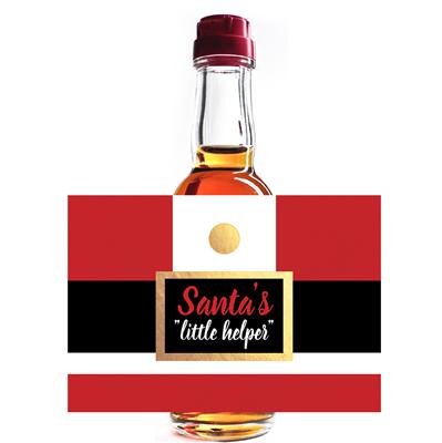 Santa's Little Helper Mini Liquor Label