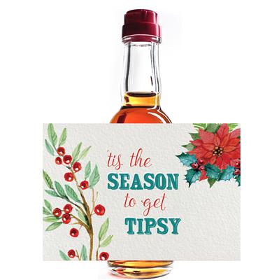 Season To Get Tipsy Mini Liquor Label