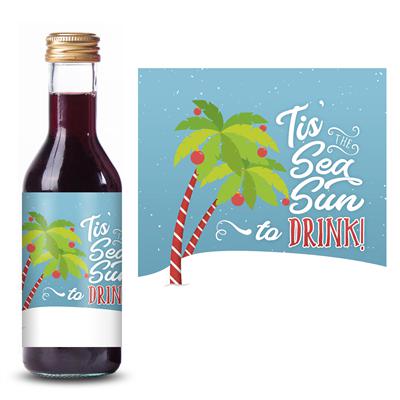 Seasun Christmas Mini Wine Label