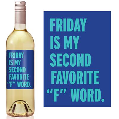 Second Favorite F Word Wine Label