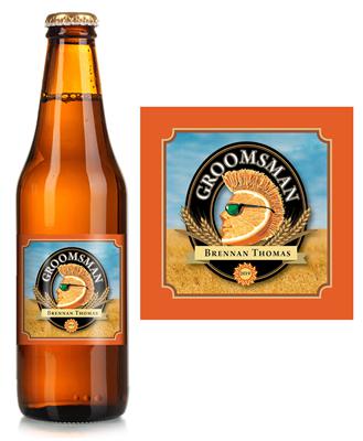 Shock Top Groomsman Beer Label