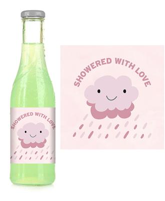 Showered Pink Soda Label
