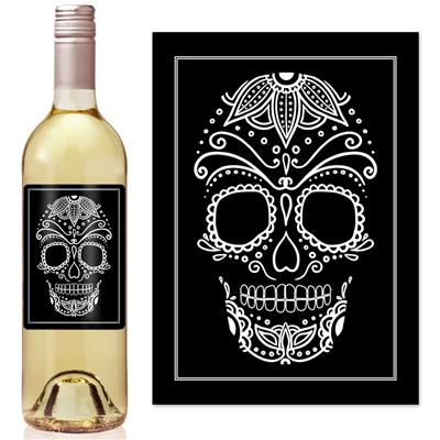 Skull Wine Label