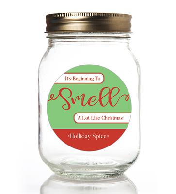 Smell Christmas Canning Label