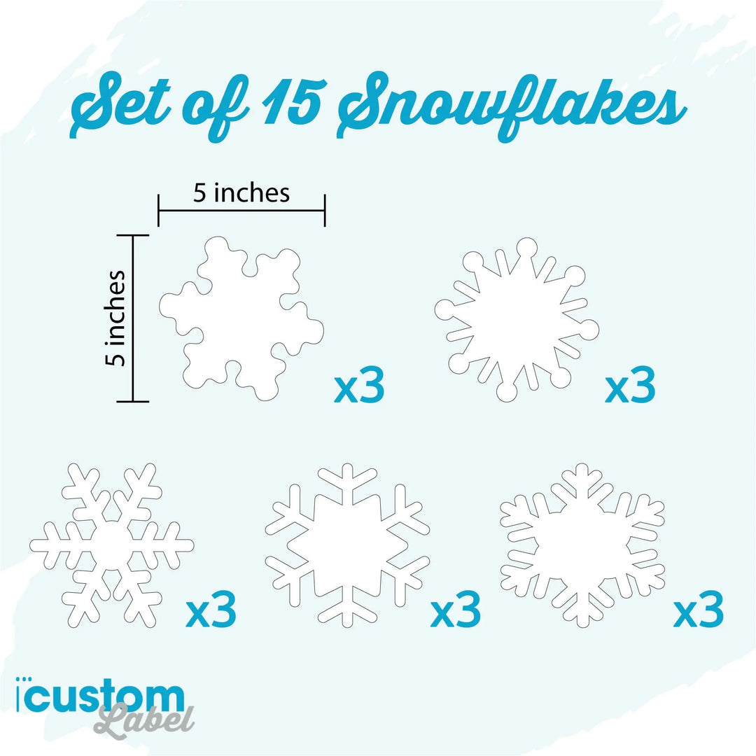 Snowflake Christmas Car Magnets - iCustomLabel