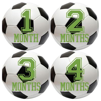 Soccer Baby Month Stickers
