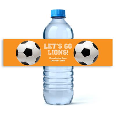 Soccer Water Bottle Labels