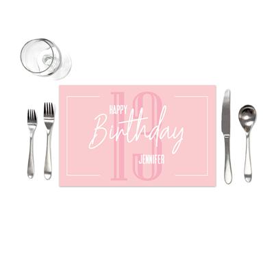 Solid Simple Birthday Placemats