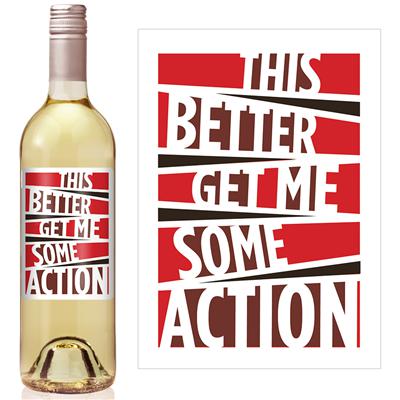 Some Action Wine Label