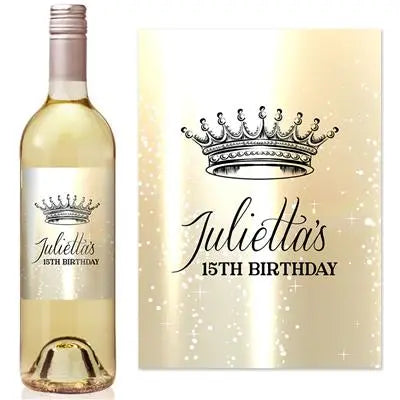 Sparkling Crowns Wine Label