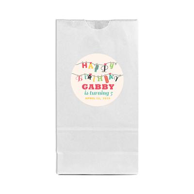 String Letters Birthday Favor Labels