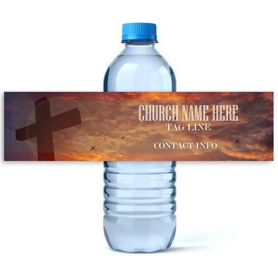 Sunrise Church Water Bottle Labels