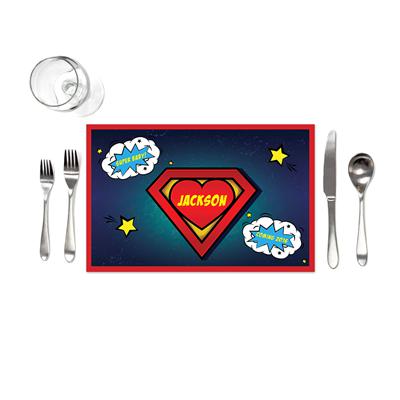Superman Heart Baby Shower Placemats