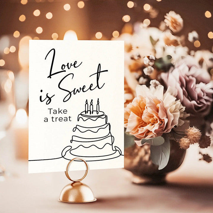 Sweet Treat Wedding Table Sign