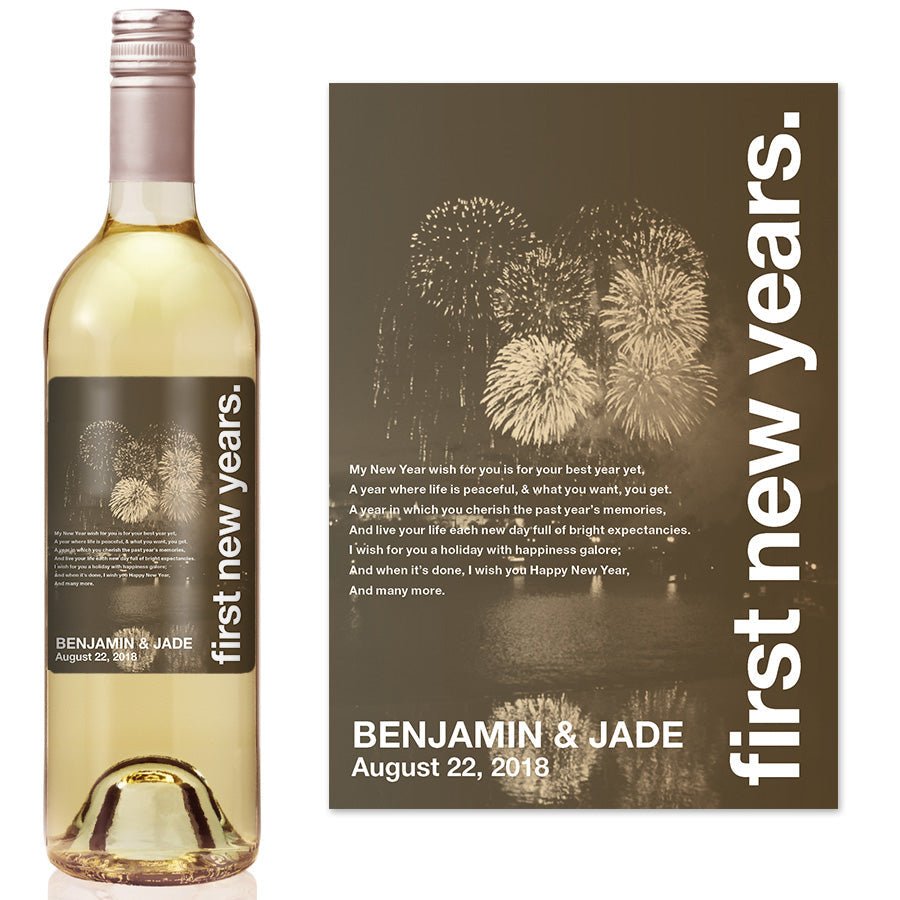 Swiss Pic New Years Milestone Wine Label
