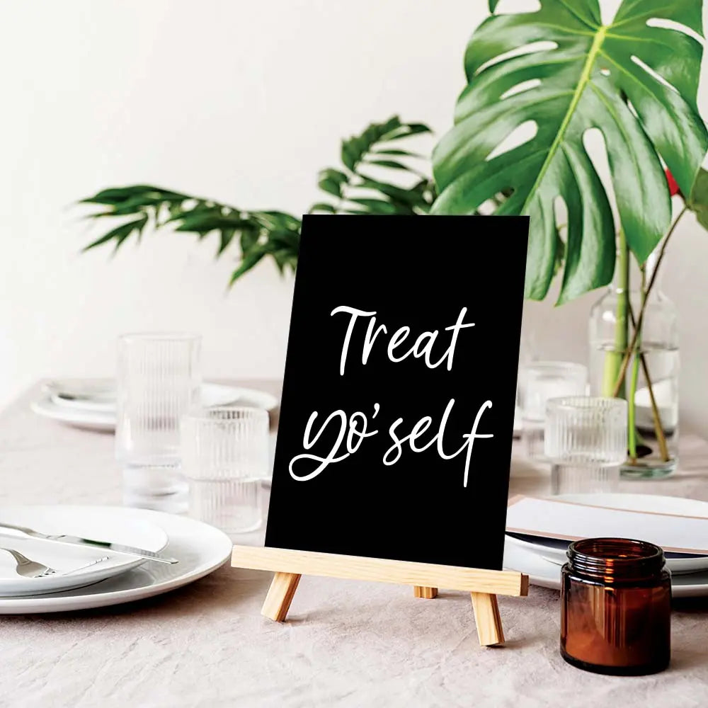 Treat Yo Self Wedding Table Sign