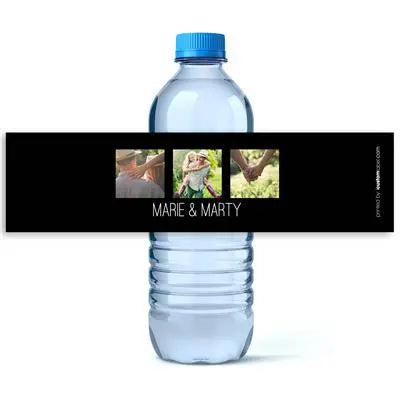 Tri Photo Water Bottle Labels