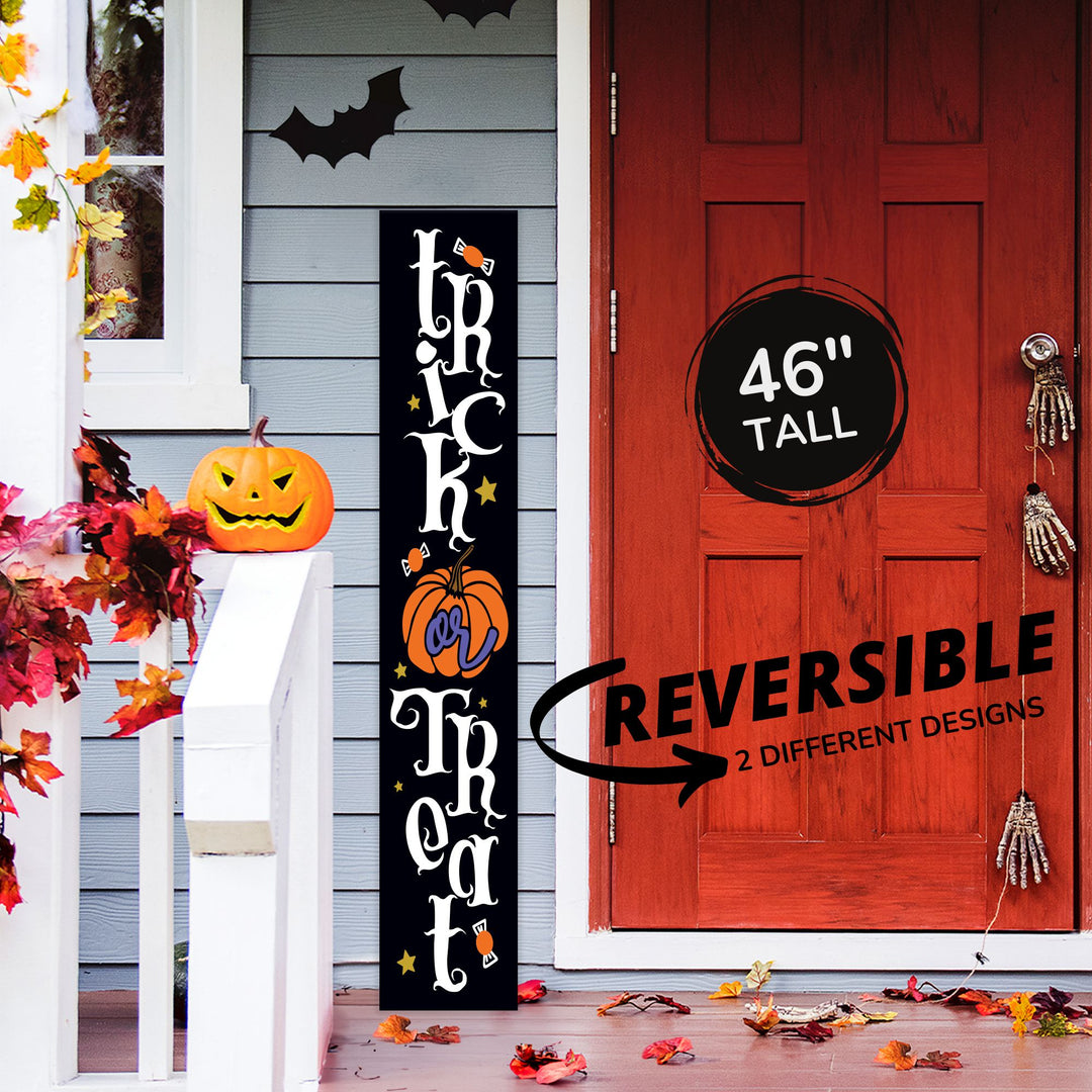 Trick or Treat Halloween Porch Sign