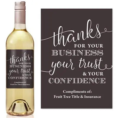 Trust Confidence Title Wine Label