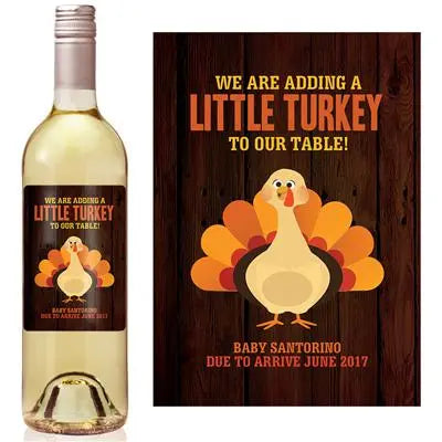 Turkey Pregnancy Wine Label