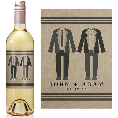 Two Tuxes Wine Label