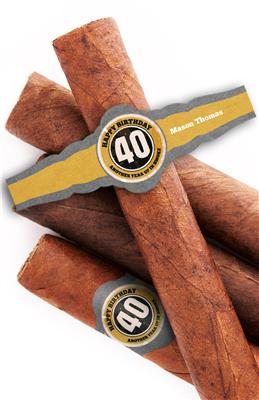 Up In Smoke 40th Birthday Cigar Bands