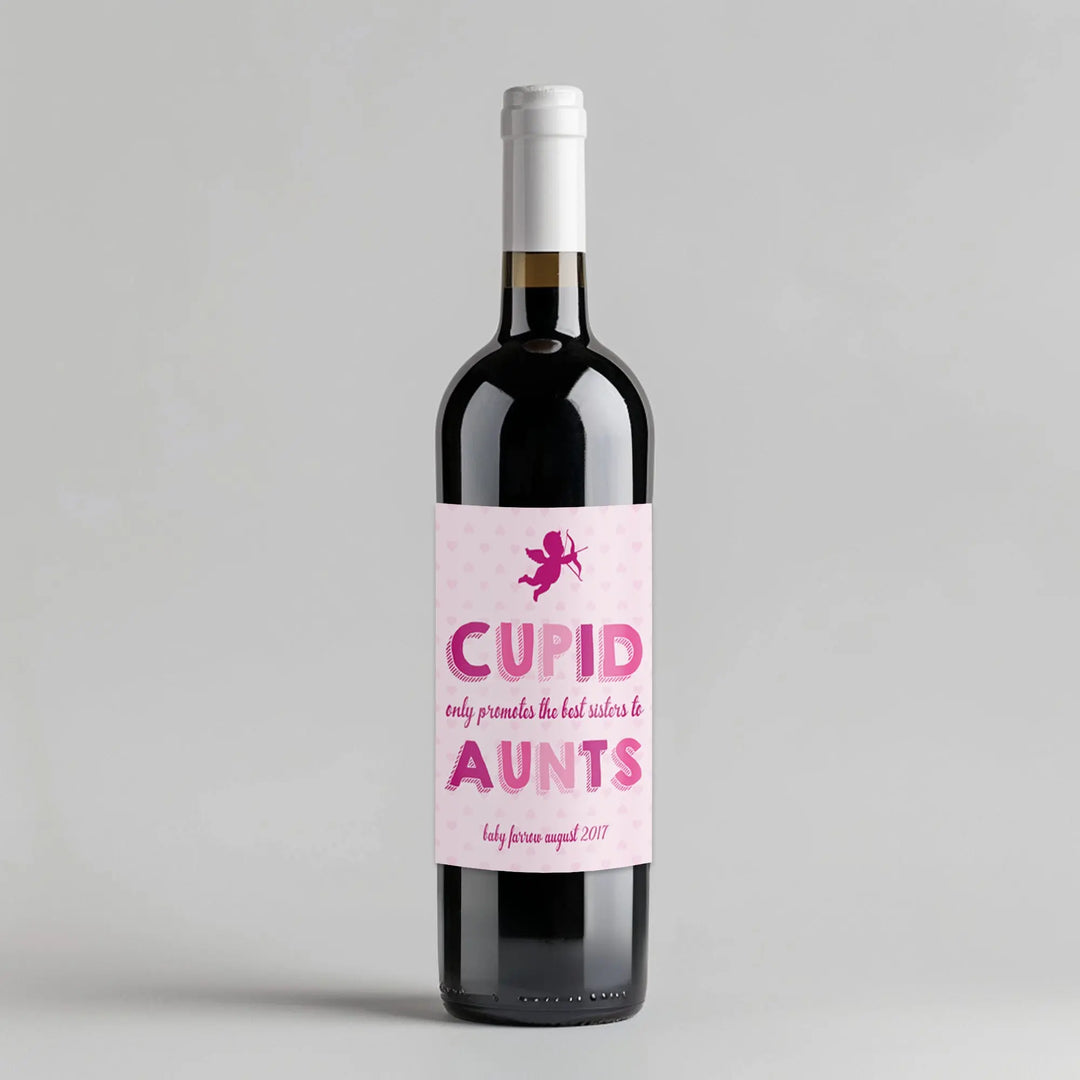 Valentine Baby Promoted Wine Label iCustomLabel