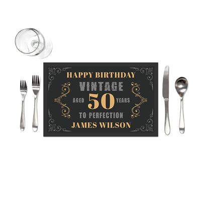 Vintage Birthday Placemats