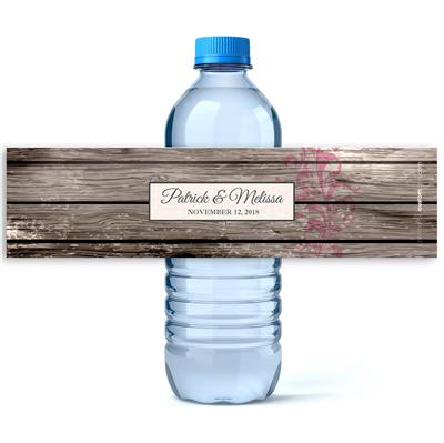 Vintage Wood Water Bottle Labels