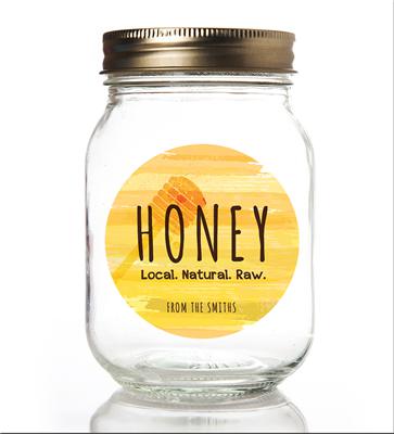 Watercolor Honey Canning Labels