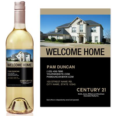 Welcome Home Century 21 Wine Label