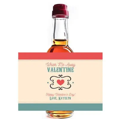 Whisk Me Away Mini Liquor Label