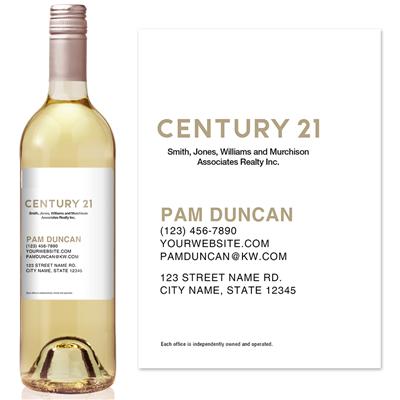 White Century 21 Wine Label
