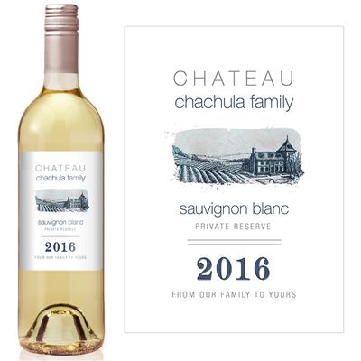 White Chateau Wine Label