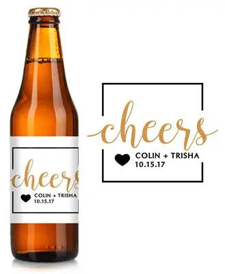 White Cheers Beer Label