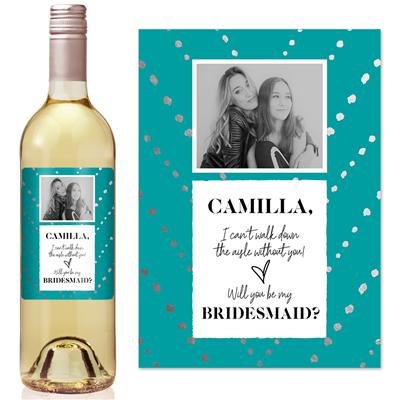 Will You Be My Bridesmaid Wine Label