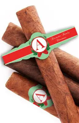 Wreath Christmas Cigar Bands