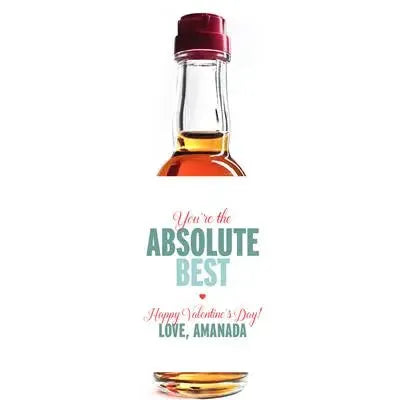 Absolute Best Mini Liquor Label - iCustomLabel