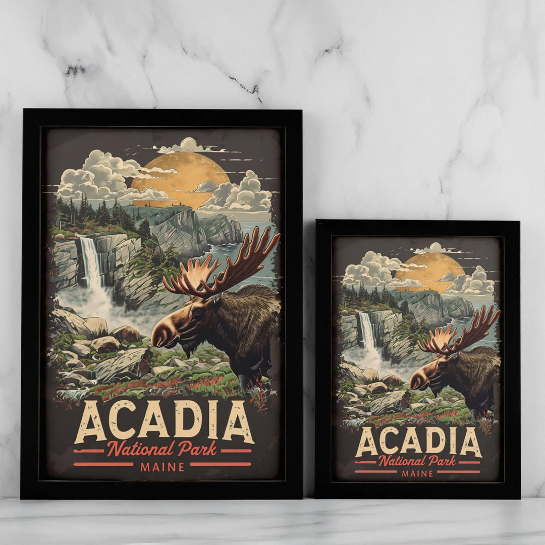 Acadia National Park Vintage Poster - iCustomLabel