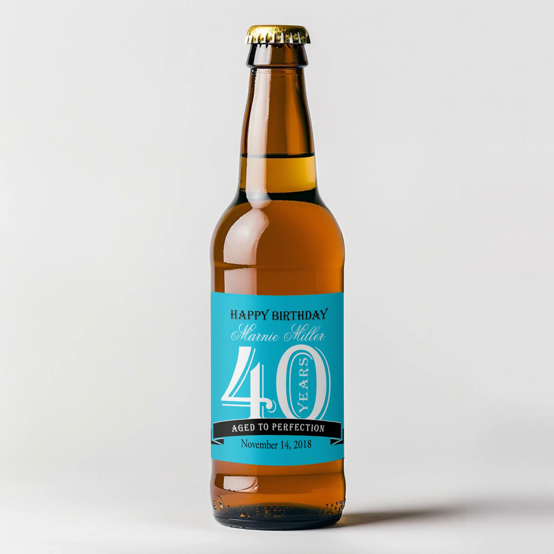 Aged To Perfection Beer Label - iCustomLabel
