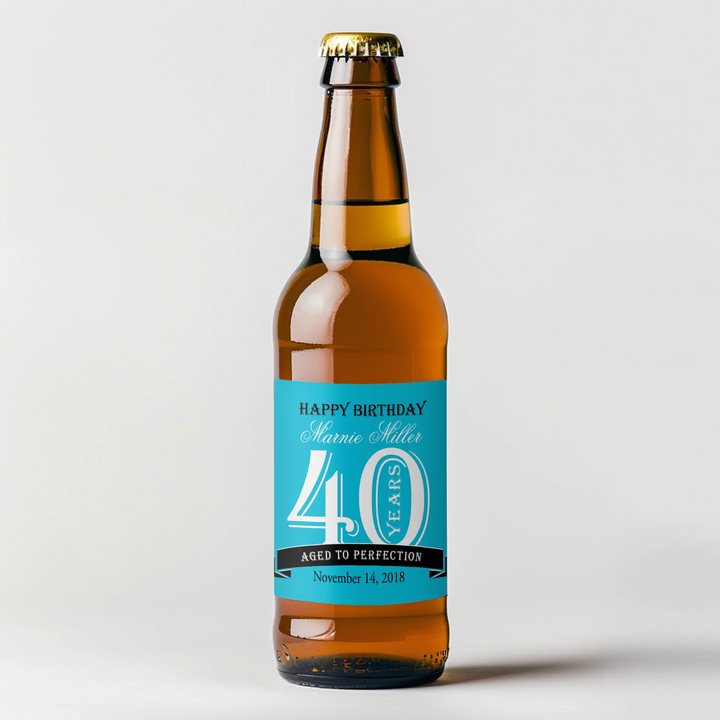 Aged To Perfection Beer Label - iCustomLabel