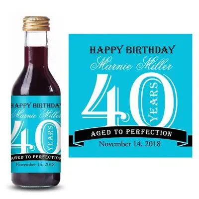 Aged To Perfection Mini Wine Label - iCustomLabel