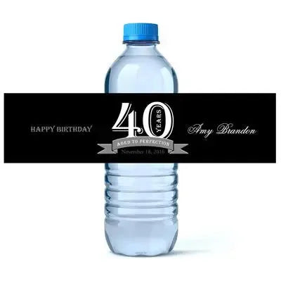 Aged To Perfection Water Bottle Labels - iCustomLabel