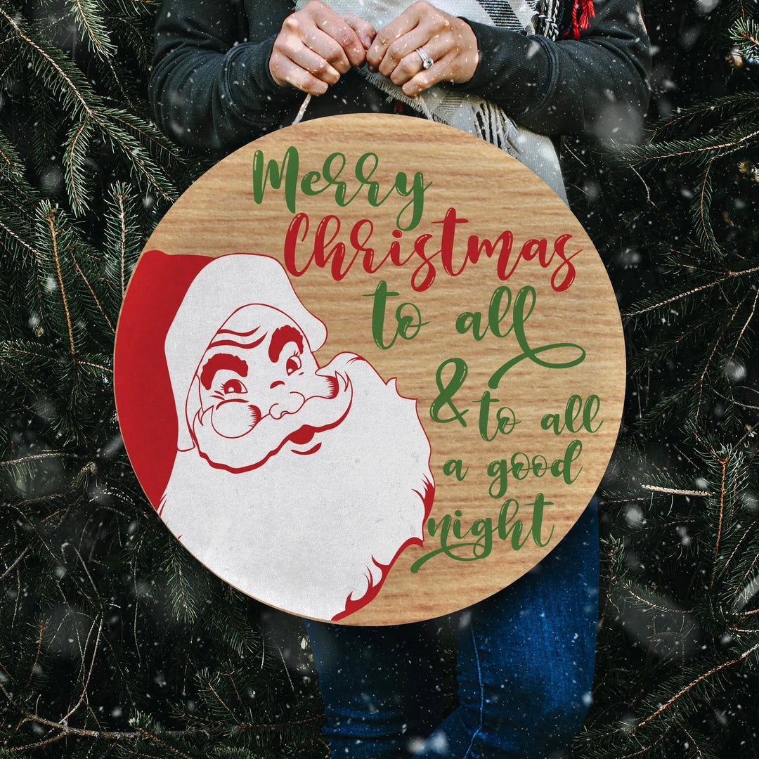 All A Good Night Christmas Door Decorations - iCustomLabel