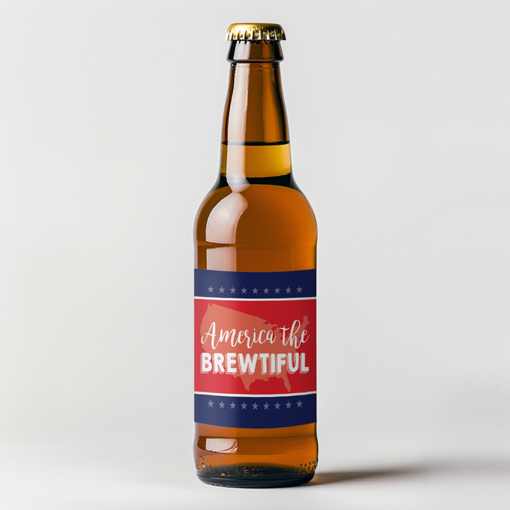 America The Brewtiful Beer Label