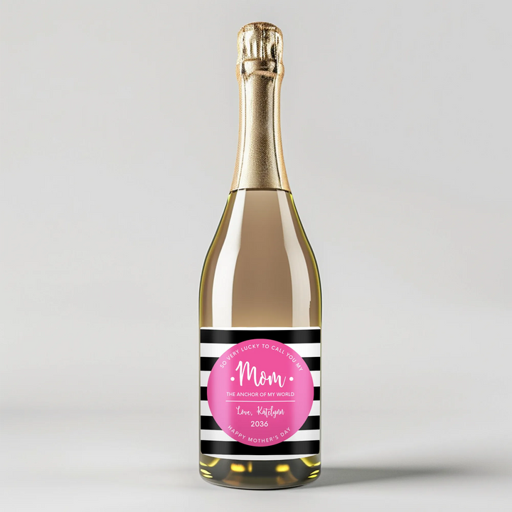 Anchor Mom Champagne Label - iCustomLabel